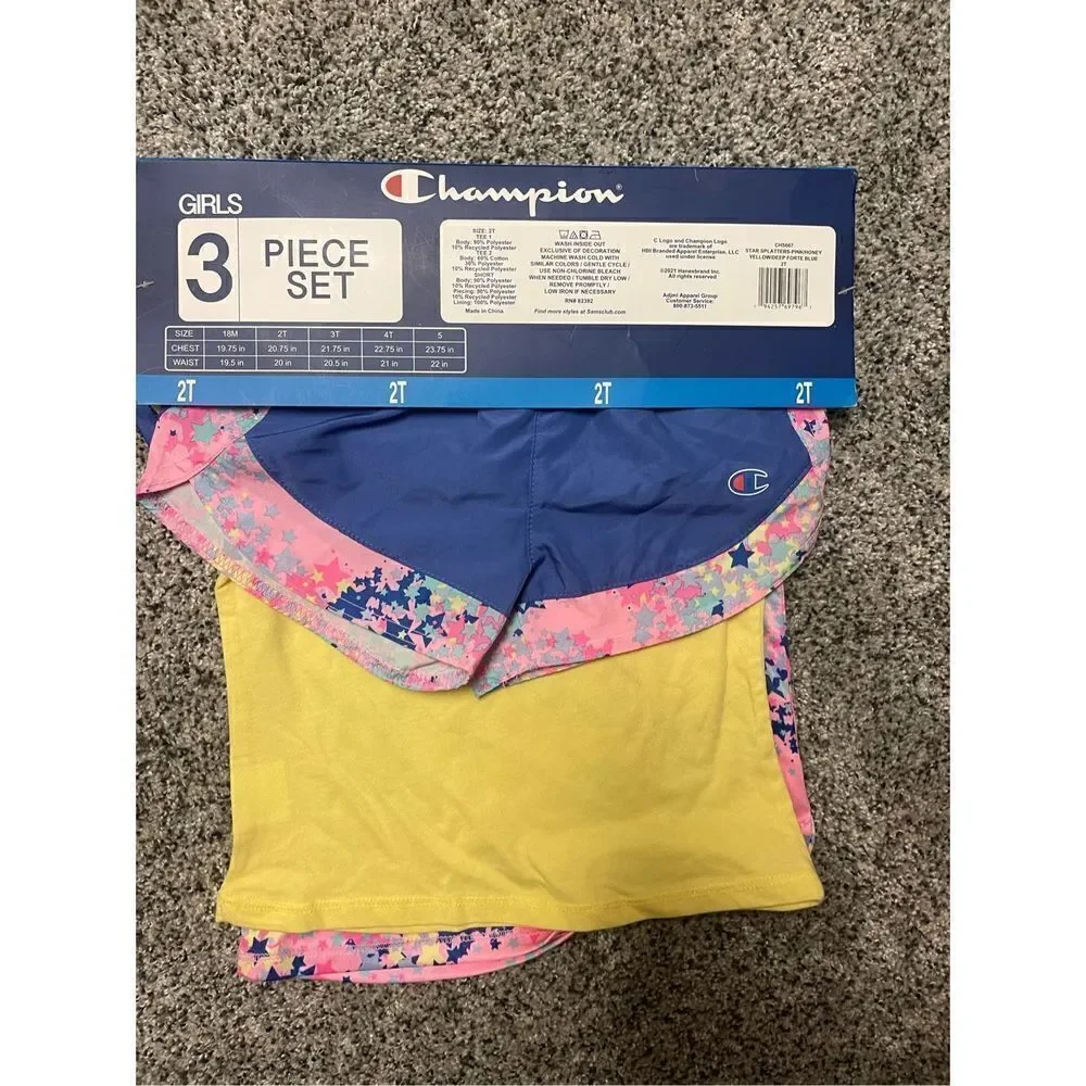 ❤️Champion Girls 3 Piece Set 2T